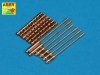 Aber A32108 Set of 6 turned U.S. cal .50 (12,7mm) Browning M2 barrels for P-51 Mustang (1:32)